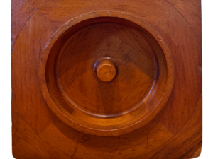 Square Carved Wood Relief Block