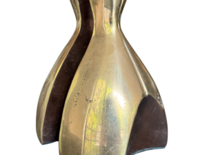 Pair of Faceted Brass Bookends