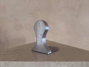 Single Rounded Chrome Bookend