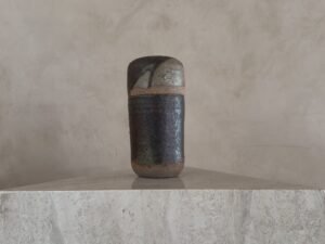 Tall French Studio Ceramic Canister