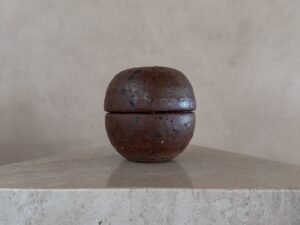 Short French Studio Ceramic Canister