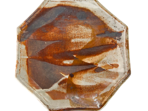 Octagonal Glazed Ceramic Platter